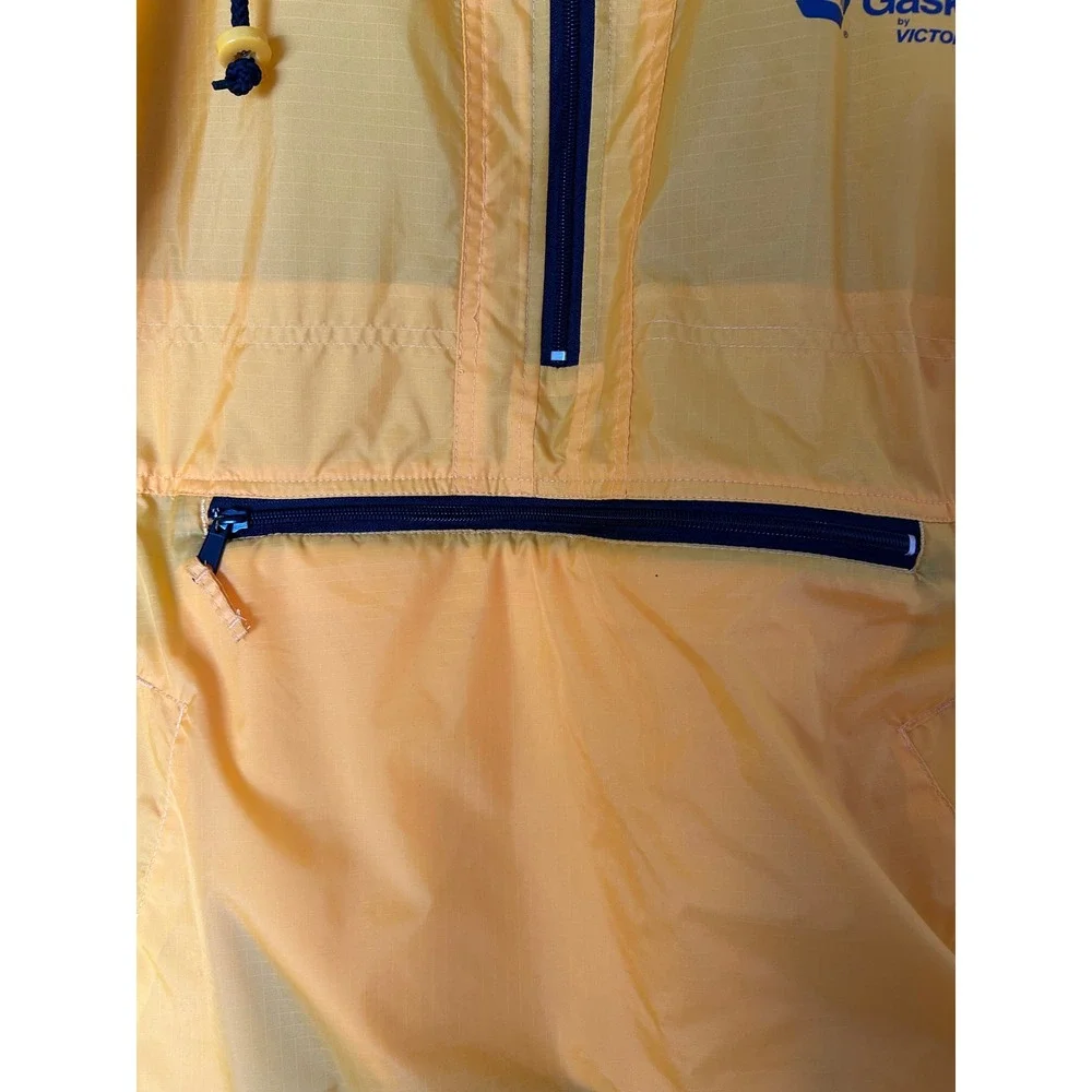 Vintage Imagine Sportswear NAPA Gaskets Windbreaker Yellow Anorak Jacket Large